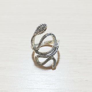 1999 蛇 リング シルバー スネーク 爬虫類 12 13 指輪蛇のリング(リング(指輪))
