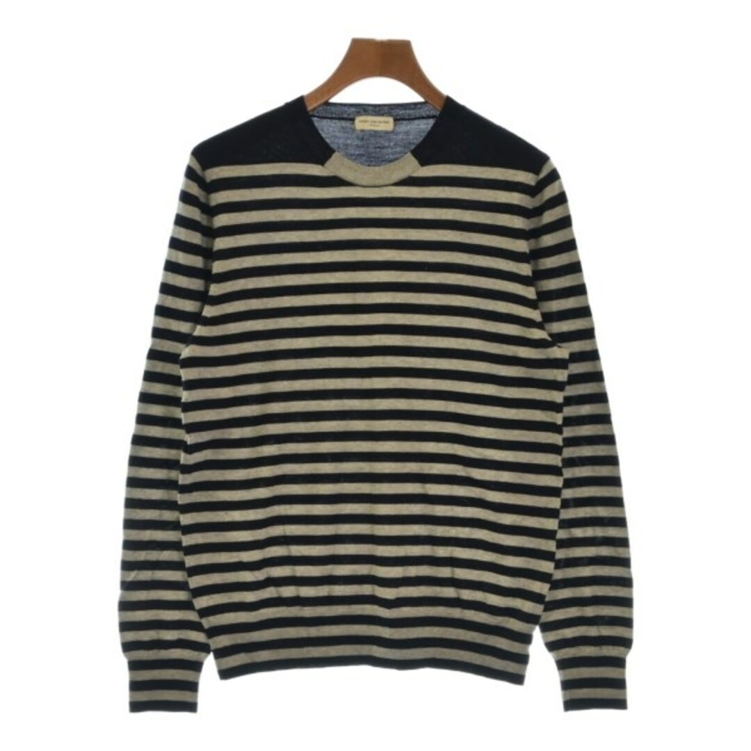 DRIES VAN NOTEN(ドリスヴァンノッテン)のDRIES VAN NOTEN ニット・セーター M 紺xグレー(ボーダー) 【古着】【中古】 メンズのトップス(ニット/セーター)の商品写真