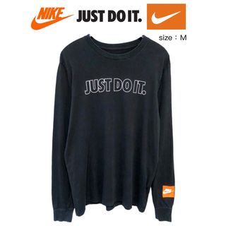 ナイキ(NIKE)のNIKE　JUST DO IT.　長袖Ｔシャツ　Ｍ　黒　USA古着(Tシャツ/カットソー(七分/長袖))