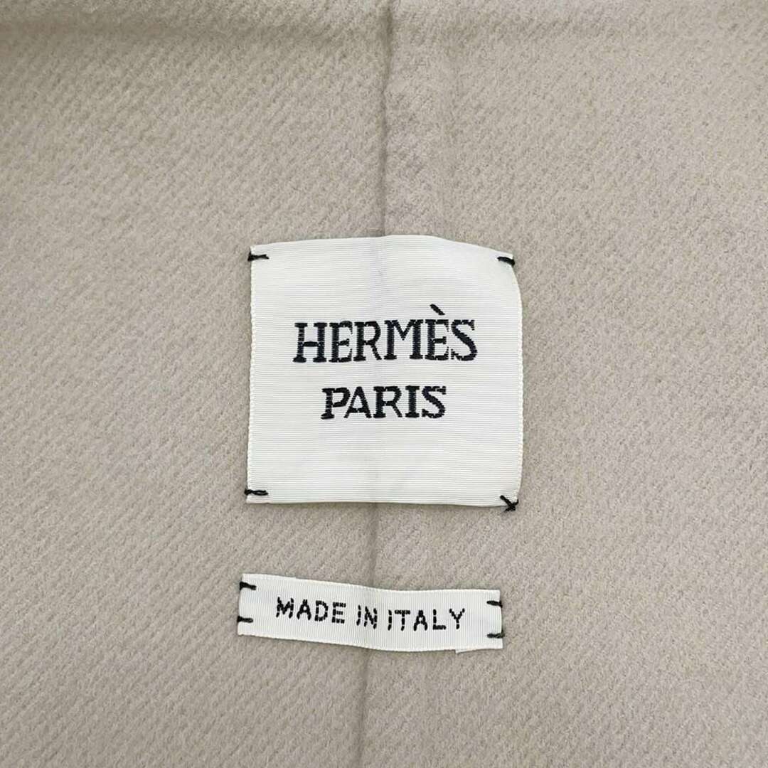 Hermes(エルメス)のエルメス アウター アイレット スクラプ コート カシミヤ レディースサイズ36 HERMES レディースのファッション小物(ポーチ)の商品写真