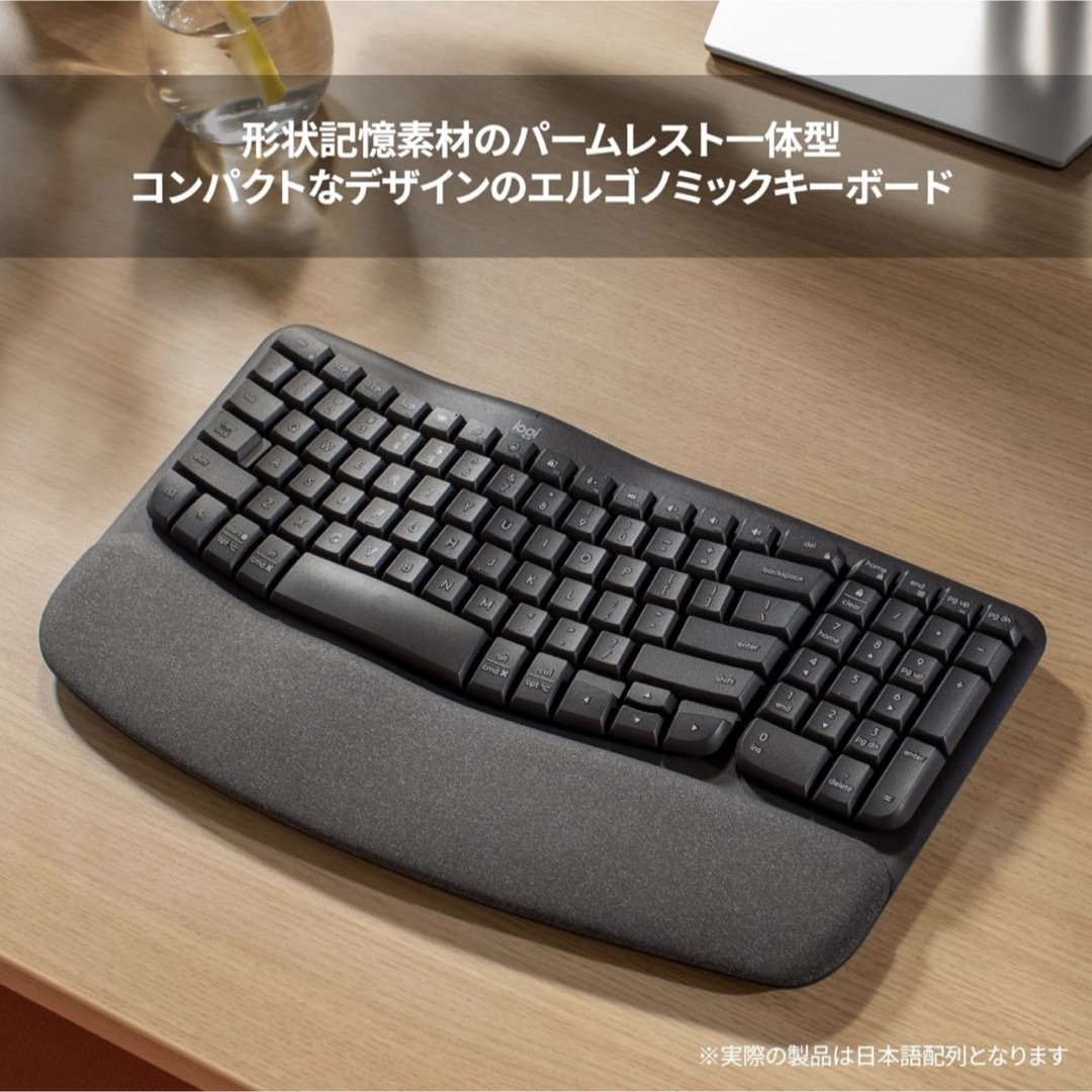 Logicool(ロジクール)のロジクール WAVE KEYS K820 キーボード【新品】 スマホ/家電/カメラのPC/タブレット(PC周辺機器)の商品写真