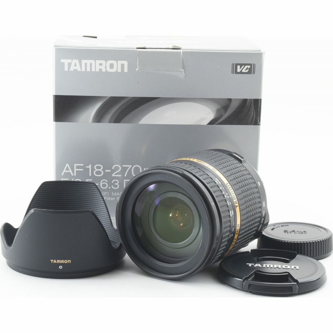 TAMRON(タムロン)のB09/5506C タムロン 18-270mm F3.5-6.3 DiII VC スマホ/家電/カメラのカメラ(レンズ(ズーム))の商品写真