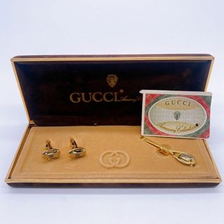 グッチ(Gucci)の【希少】GUCCI グッチ オールドグッチ タイピン/カフスセット　ヴィンテージ(ネクタイピン)