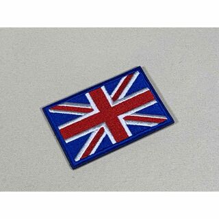 【イギリス】国旗　ベルクロ　ワッペン　サバゲー　マジックテープ
