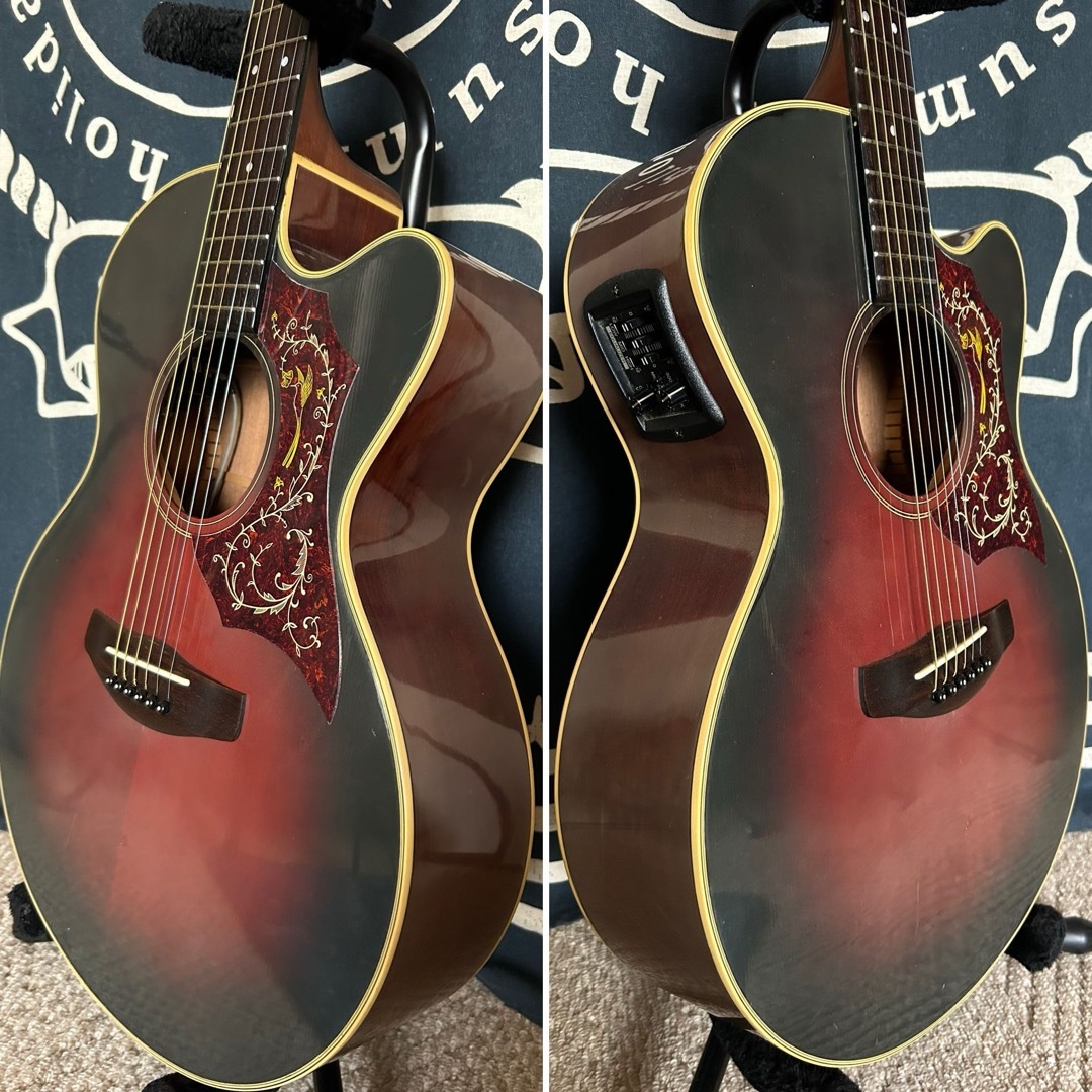 ヤマハ(ヤマハ)の希少名機❣️80s国産ビンテージ単板トップ❣️ヤマハCＰＸ-５VSコンパス 楽器のギター(アコースティックギター)の商品写真