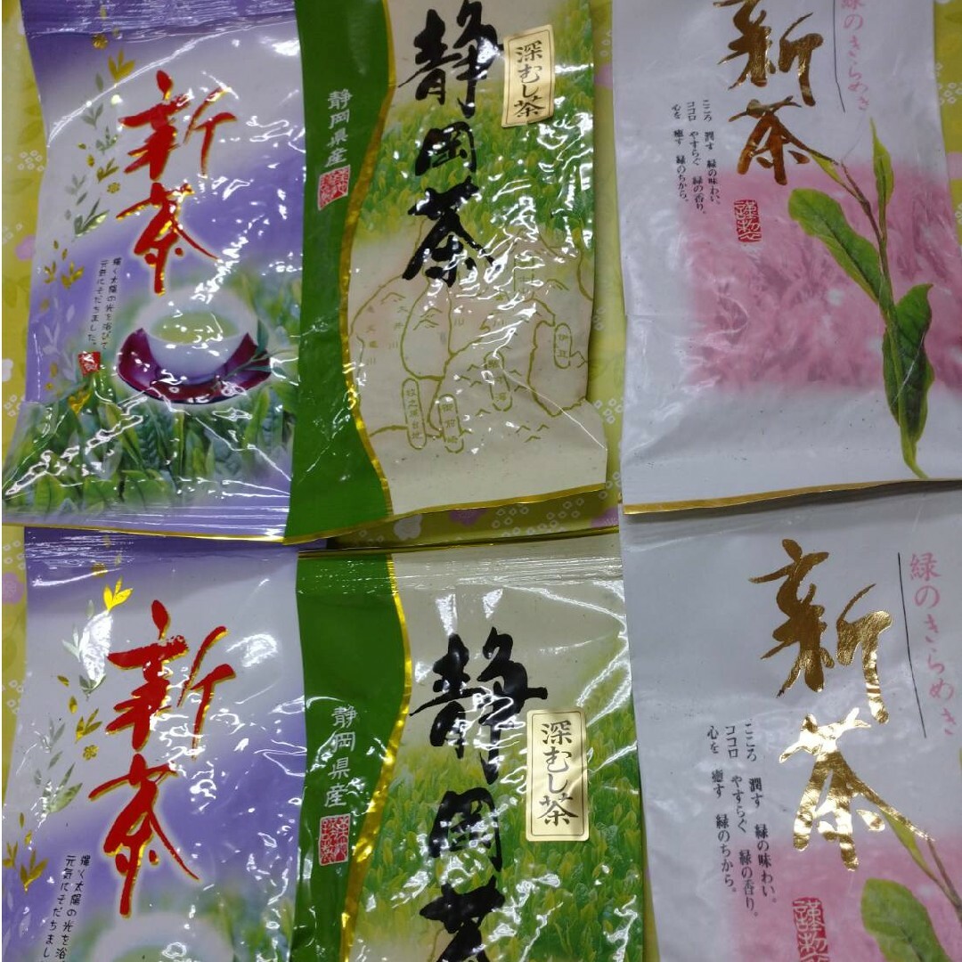 静岡茶　深蒸し茶飲み比べ100ｇ6袋　日本茶緑茶煎茶 食品/飲料/酒の飲料(茶)の商品写真