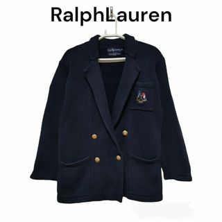 ラルフローレン(Ralph Lauren)のRALPHLAUREN ラルフローレン　コットンニット　ブレザー　金ボタン.(ニット/セーター)