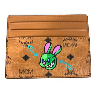 エムシーエム MCM ヴィセトス ラビット うさぎ SAMBYPEN コラボ サムバイペン 名刺入れ パスケース カードケース レザー ブラウン 未使用