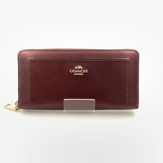 コーチ(COACH)の〇〇COACH コーチ マルチ ブランブル ローズ プリント ラウンドファスナー長財布 F53571 レッド(財布)