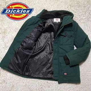 ディッキーズ(Dickies)の【人気カラー】ディッキーズ　ロゴ中綿ジャケット　カーキ　フード内ボアF858(ブルゾン)