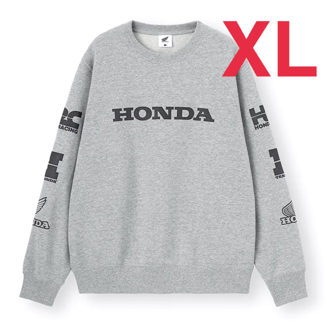 GU(ジーユー)のGU  スウェットプルオーバー　XLサイズ　HONDA　（グレー）　トレーナー メンズのトップス(スウェット)の商品写真