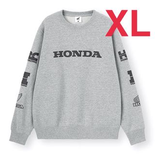 ジーユー(GU)のGU  スウェットプルオーバー　XLサイズ　HONDA　（グレー）　トレーナー(スウェット)