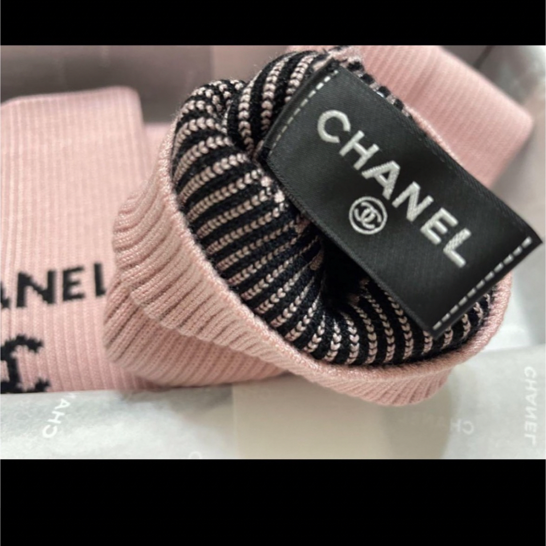 CHANEL(シャネル)のCHANEL シャネル　ゲートル　レッグウォーマー　クルーズ　限定　新品　ピンク レディースのレッグウェア(レッグウォーマー)の商品写真