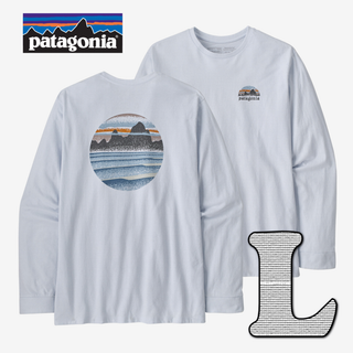 パタゴニア(patagonia)のパタゴニア　ロンT ロングT Tシャツ 白　L　新品未使用(Tシャツ/カットソー(七分/長袖))