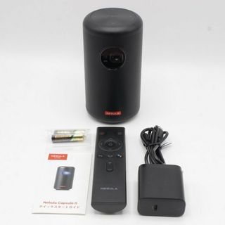 【美品】Anker Nebula Capsule II D2421N11 ブラック モバイルプロジェクター Android TV搭載 アンカー ネビュラ カプセル2 本体(プロジェクター)