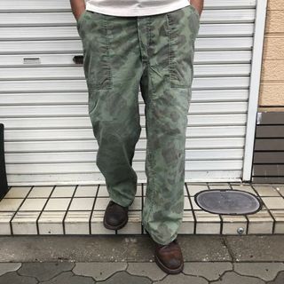 ミリタリー(MILITARY)の貴重 50s USArmy 米軍 13スター ダックハンターカモ ヴィンテージ (ワークパンツ/カーゴパンツ)