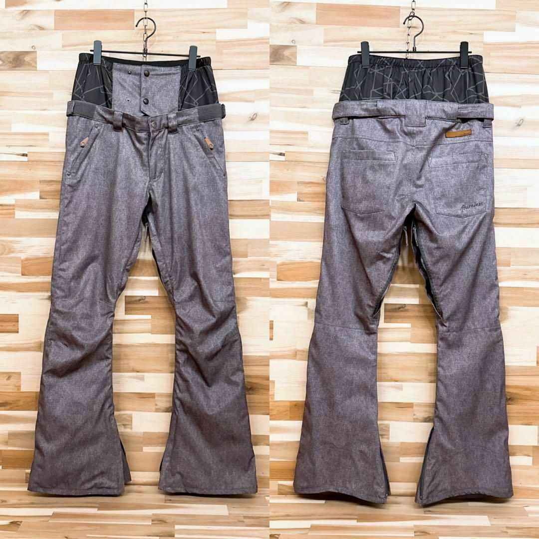 フォーナインズ】スノボ ウェア フレアパンツ シンプル 無地 M フォーナインズ】スノボ ウェア フレアパンツ シンプル 無地 M