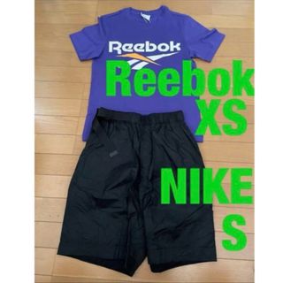 リーボック(Reebok)のReebok Tee【XS】 / NIKE SHORT 【men's S】(トレーニング用品)