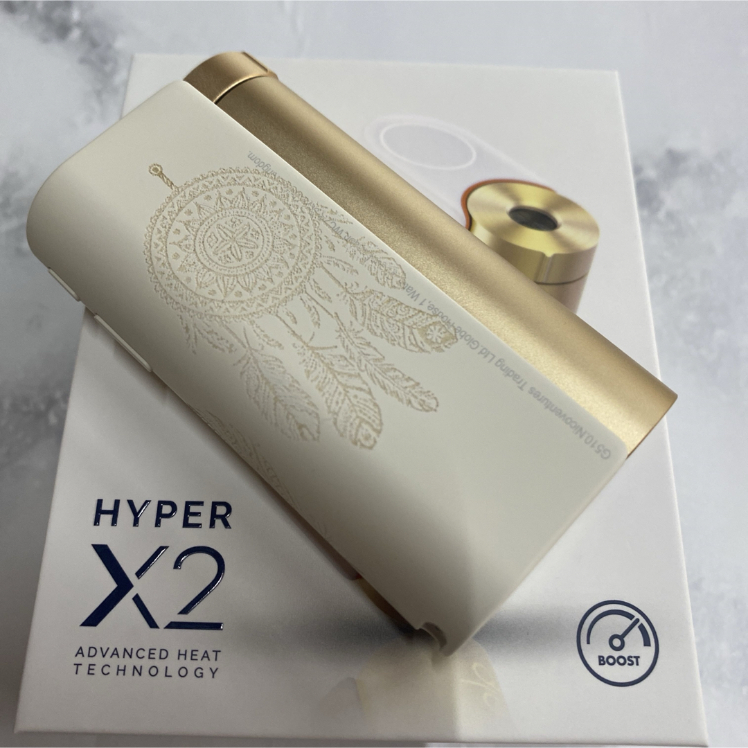 glo(グロー)のドリームキャッチャー 加工 glo hyper X2 グローハイパー本体 白 金 メンズのファッション小物(タバコグッズ)の商品写真