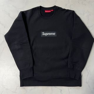 シュプリーム(Supreme)のSupreme boxlogo crewneck 15aw 黒 S シュプリーム(スウェット)