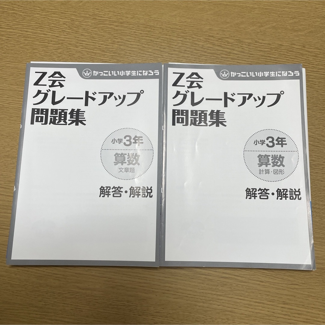 2冊　Ｚ会グレ－ドアップ問題集　小学3年　算数　文章題　計算　図形 エンタメ/ホビーの本(語学/参考書)の商品写真