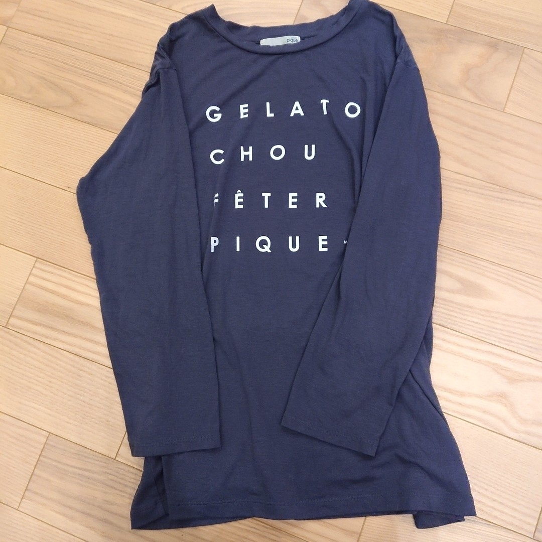 gelato pique(ジェラートピケ)のジェラピケ  福袋  ルームウェア カットソー長袖 フリーサイズ 紺色 グレー レディースのトップス(カットソー(長袖/七分))の商品写真