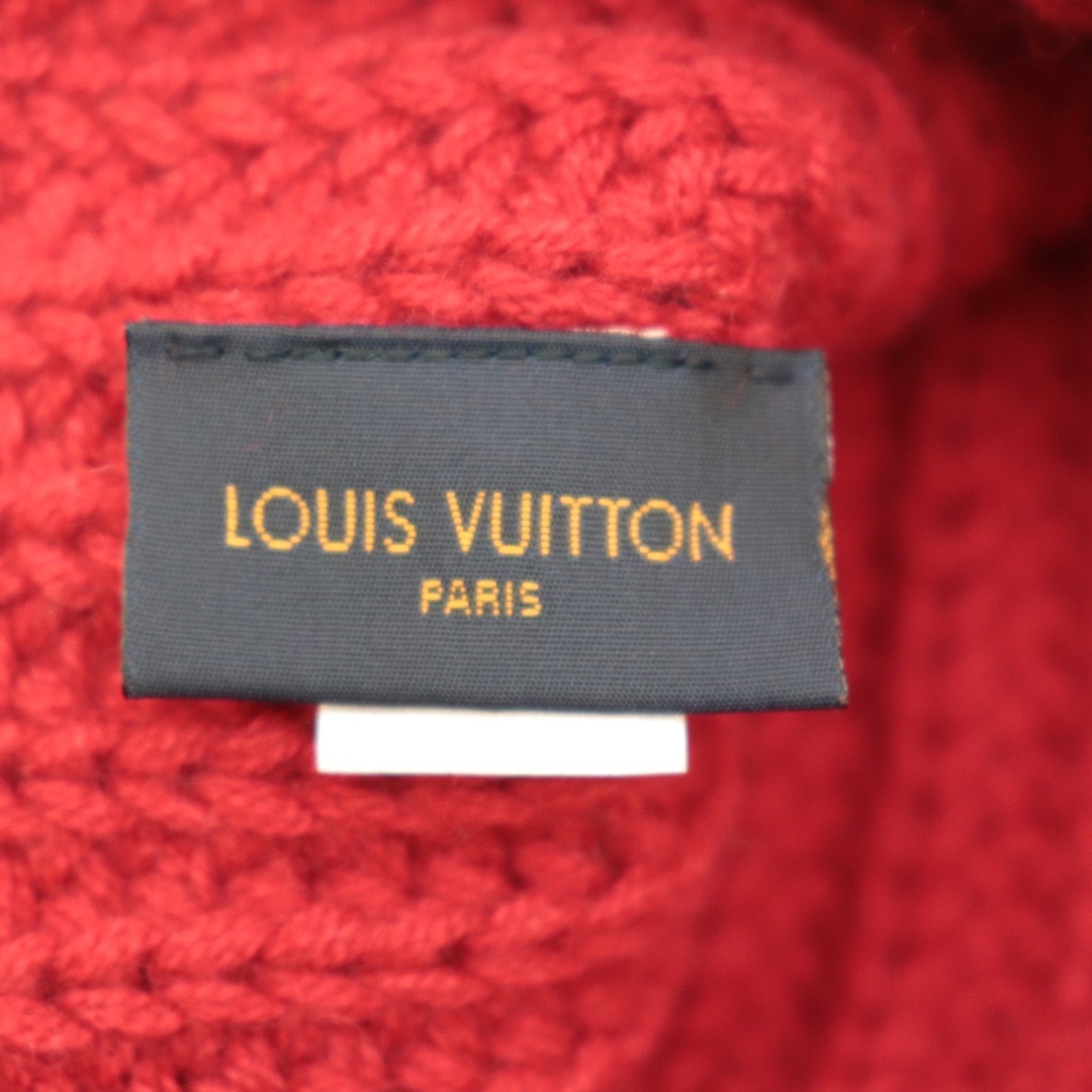 LOUIS VUITTON(ルイヴィトン)の新品同様 ルイ・ヴィトン カシミヤ ニットヘッドハット ニットキャップ 赤 サイズ表記なし ビーニー LVロゴパッチ M76048 LOUIS VUITTON レディースの帽子(ニット帽/ビーニー)の商品写真