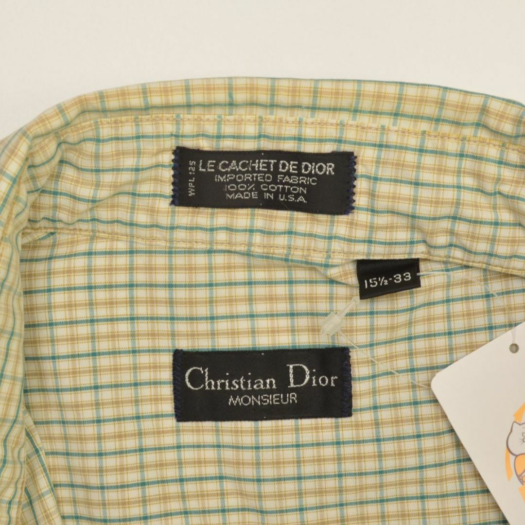 Christian Dior(クリスチャンディオール)の【ChristianDior】MONSIEUR USA製 チェック長袖シャツ メンズのトップス(シャツ)の商品写真