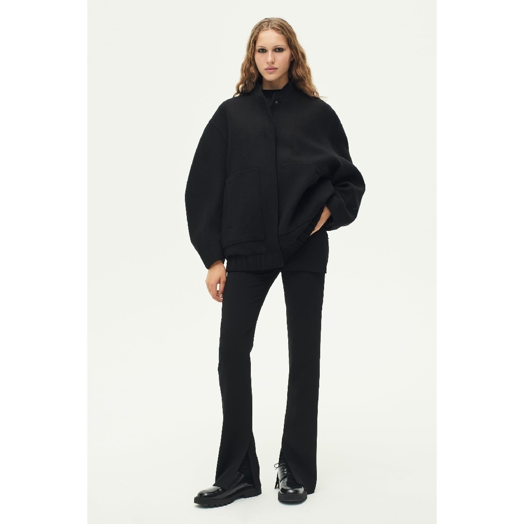 ZARA - ZARA ZW コレクション ウールブレンド ボンバー ZARA - ZARA ZW コレクション ウールブレンド ボンバー