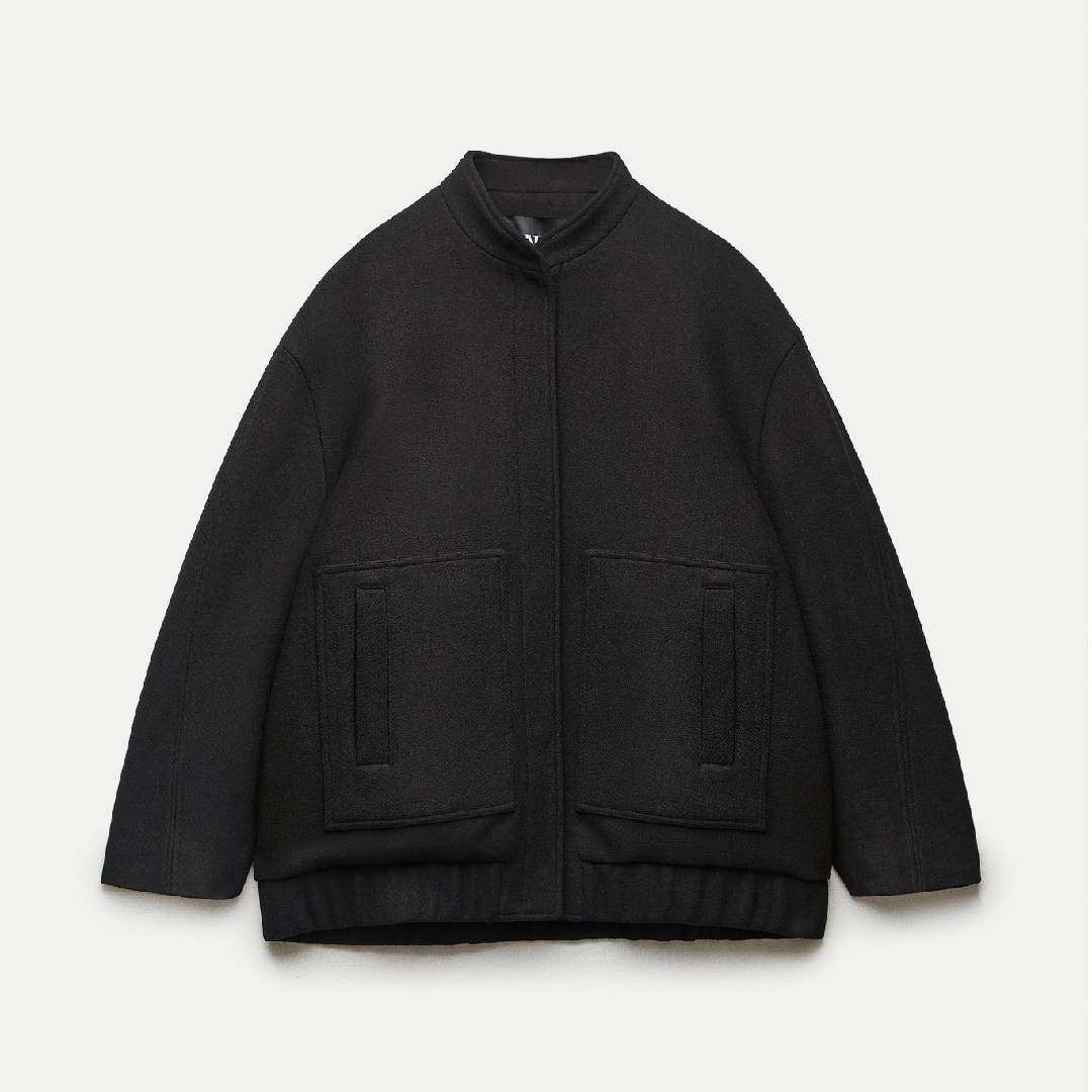 ZARA - ZARA ZW コレクション ウールブレンド ボンバー ZARA - ZARA ZW コレクション ウールブレンド ボンバー
