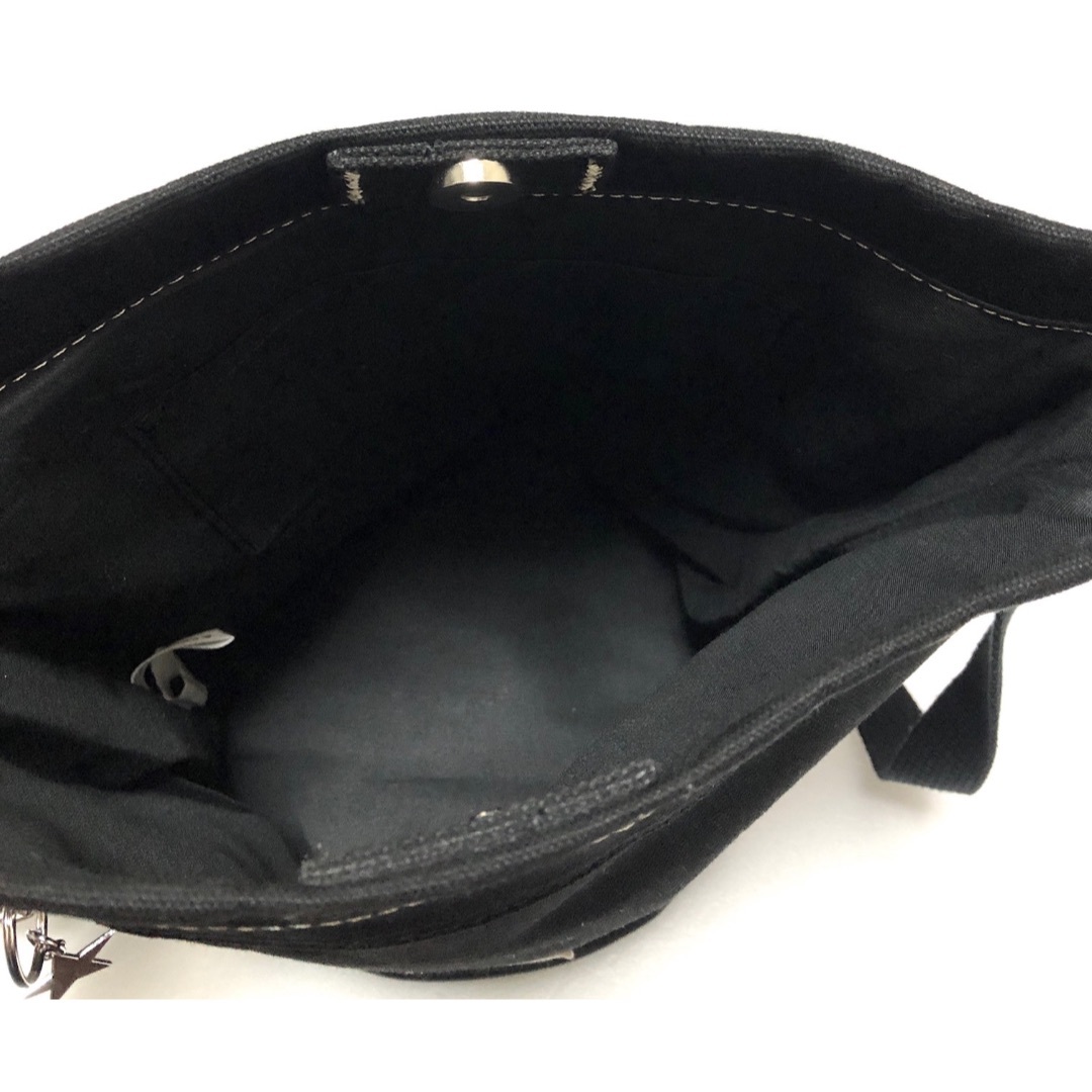 CONVERSE(コンバース)のコンバース 24020510 ショルダーバッグ 黒　ブラック　キャンバス　スター レディースのバッグ(ショルダーバッグ)の商品写真