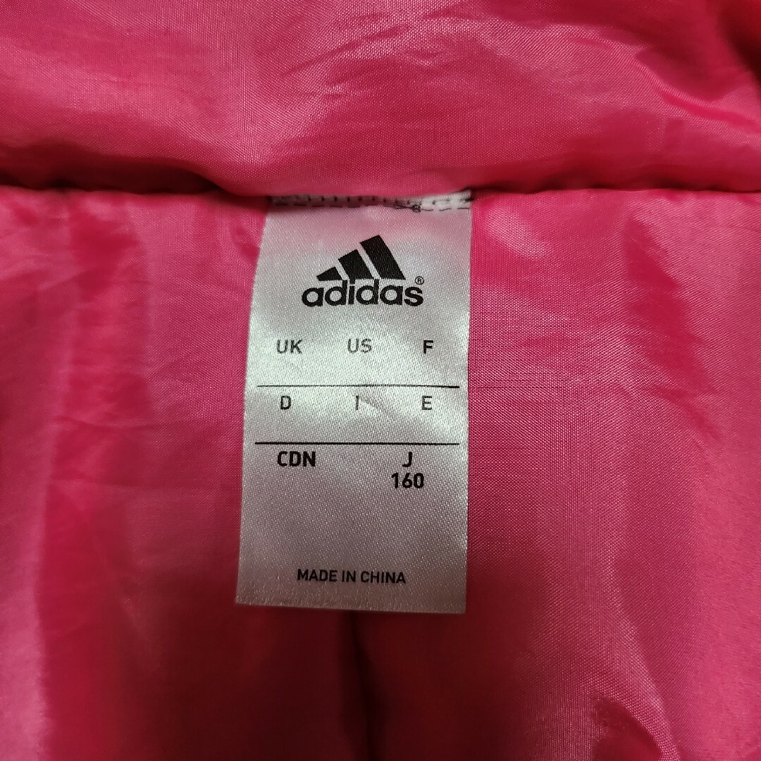 adidas(アディダス)のアディダス　ベンチコート　160 キッズ/ベビー/マタニティのキッズ服女の子用(90cm~)(コート)の商品写真