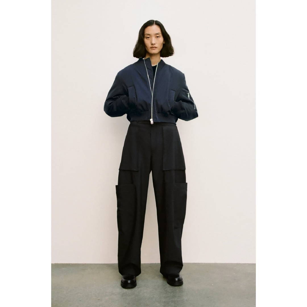ZARA - ZARA ZW COLLECTION ショート ボンバージャケット L ZARA - ZARA ZW COLLECTION ショート ボンバージャケット L