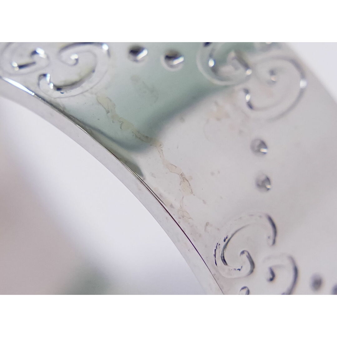 GUCCI - 本物 グッチ GUCCI アイコン 750 WG ワイド リング 指輪 GUCCI - 本物 グッチ GUCCI アイコン 750 WG ワイド リング 指輪