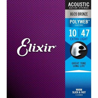 エリクシール(ELIXIR)のElixir Strings Polyweb 11000 エリクサー弦(弦)