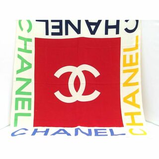 シャネル(CHANEL)のCHANEL シャネル ココマーク マルチカラー シルク スカーフ (バンダナ/スカーフ)