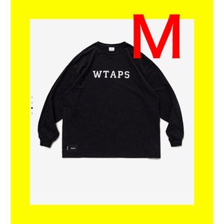 ダブルタップス(W)taps)のwtaps ダブルタップス COLLEGE LS COTTON カレッジ M黒(Tシャツ/カットソー(半袖/袖なし))