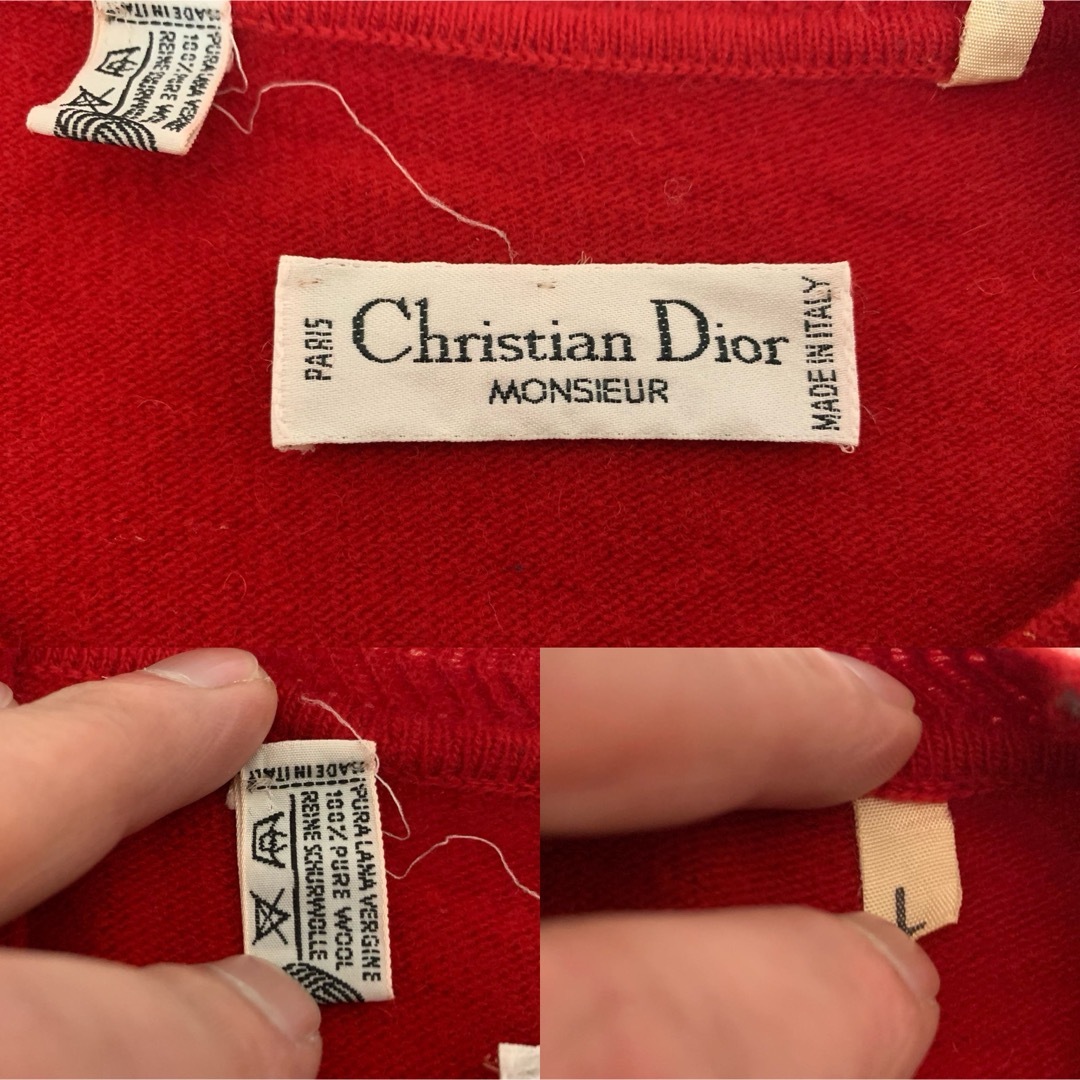 Christian Dior(クリスチャンディオール)のChristian Dior PARIS VINTAGE イタリア製 ニット L メンズのトップス(ニット/セーター)の商品写真