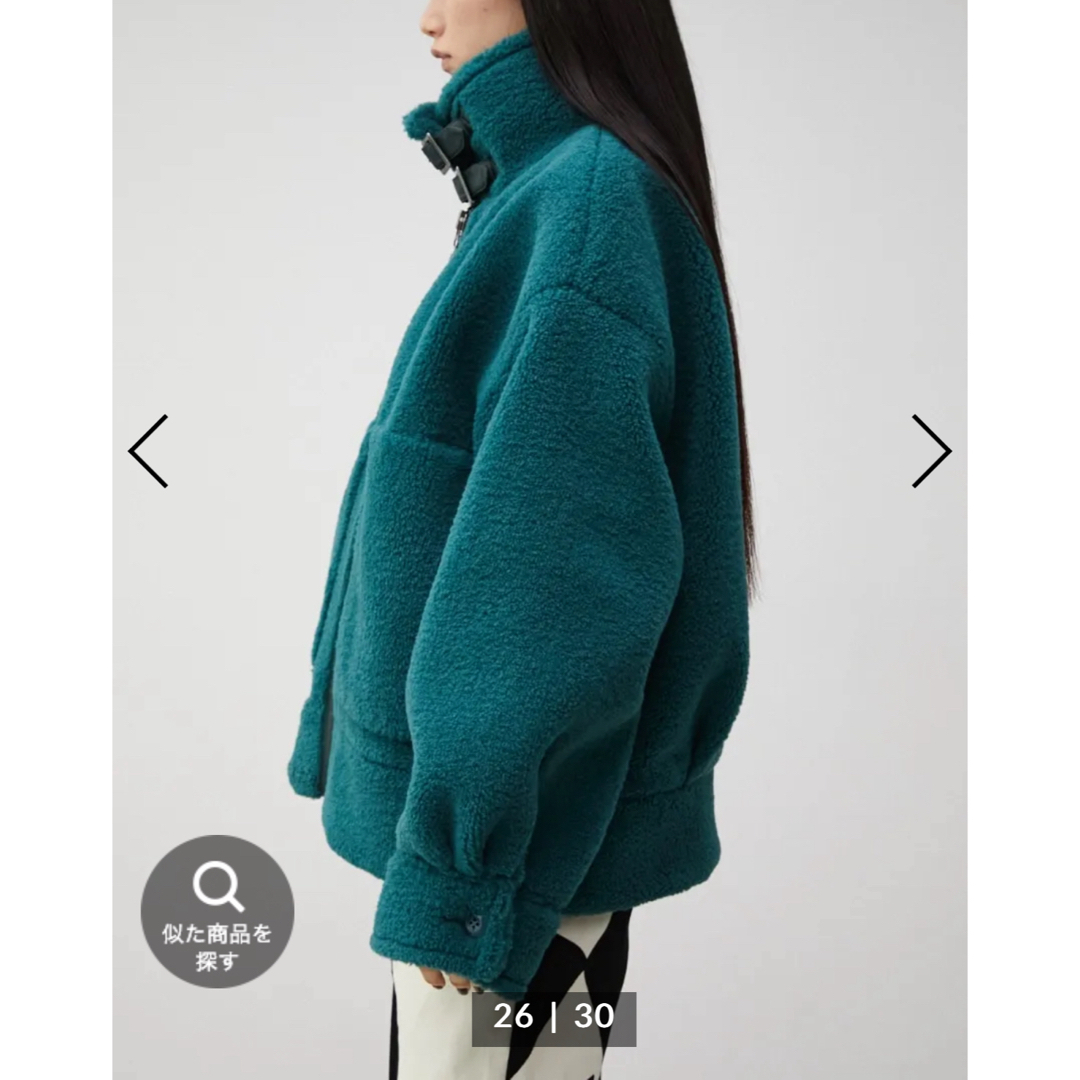 AZUL by moussy(アズールバイマウジー)のZIP UP BOA COAT レディースのジャケット/アウター(ブルゾン)の商品写真