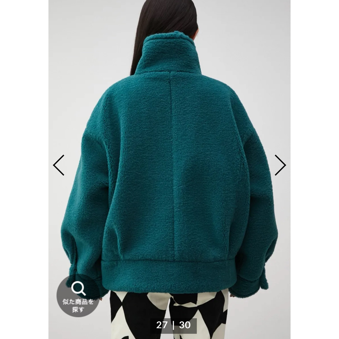 AZUL by moussy(アズールバイマウジー)のZIP UP BOA COAT レディースのジャケット/アウター(ブルゾン)の商品写真