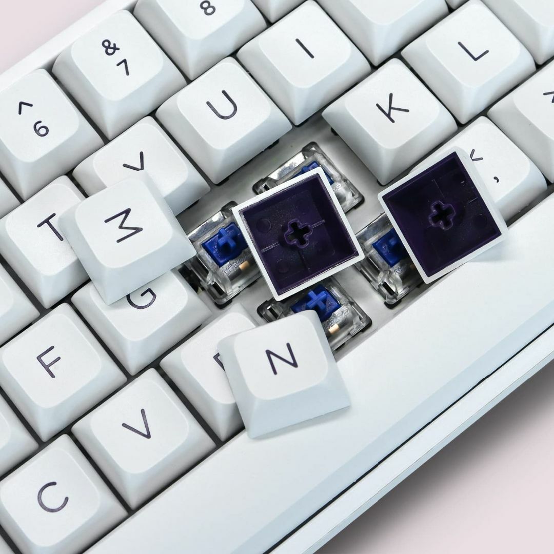 【色: Purple】XVX キーキャップ 189キー ダブルショット PBT  スマホ/家電/カメラのPC/タブレット(PC周辺機器)の商品写真