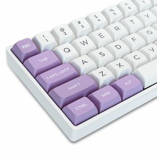 【色: Purple】XVX キーキャップ 189キー ダブルショット PBT (PC周辺機器)