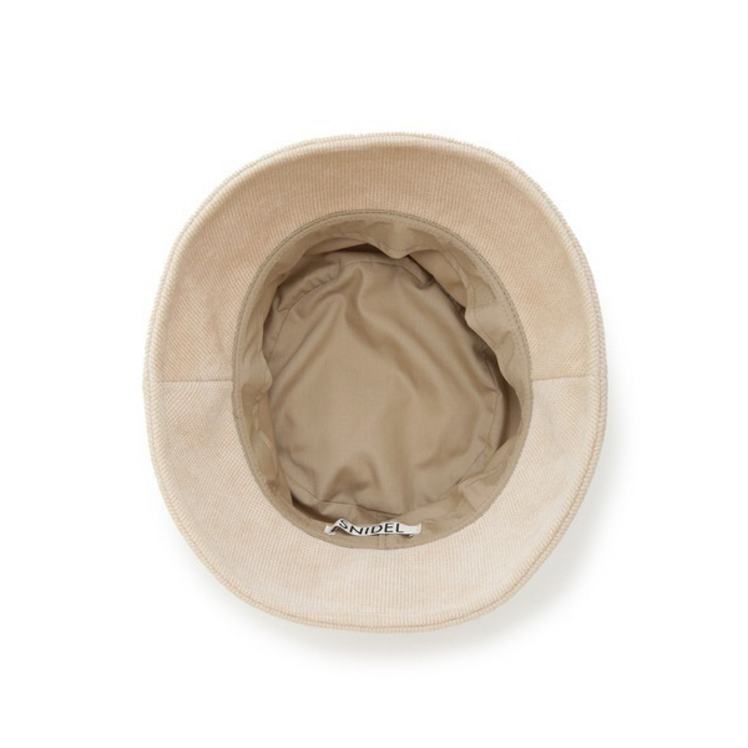 SNIDEL(スナイデル)のSNIDEL バリエハット ベージュ 美品 レディースの帽子(ハット)の商品写真