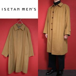 【最上級】ISETAN MEN'S 上質カシミヤ100% バルマカーンコート(ステンカラーコート)