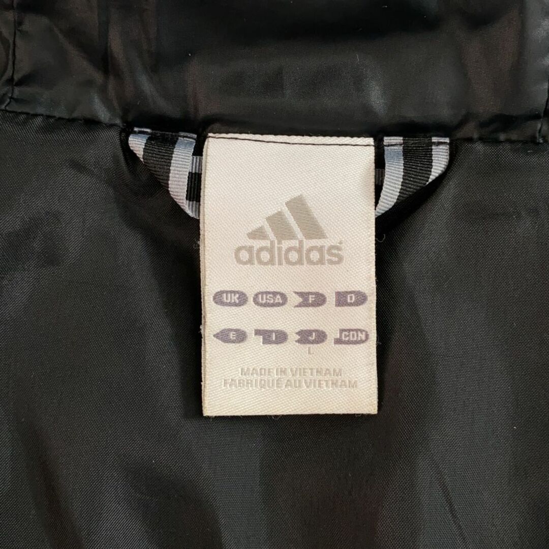 adidas(アディダス)のアディダス ダウンジャケット L ブラック adidas レディース 古着 【240211】 レディースのジャケット/アウター(ダウンジャケット)の商品写真