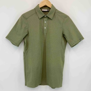 KJUS　オリーブ　カーキ　グリーン系　無地　シンプル　メンズ半袖 シャツ　サイズ44/2XS(シャツ)