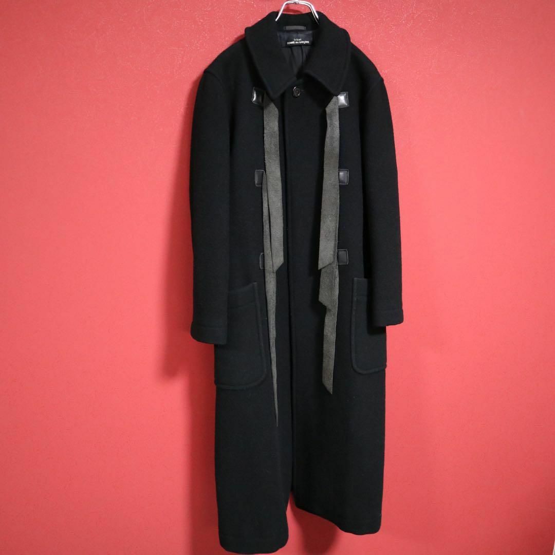 COMME des GARCONS(コムデギャルソン)の【スペシャル】COMME des GARCONS 92AW レザーベルトコート レディースのジャケット/アウター(ロングコート)の商品写真