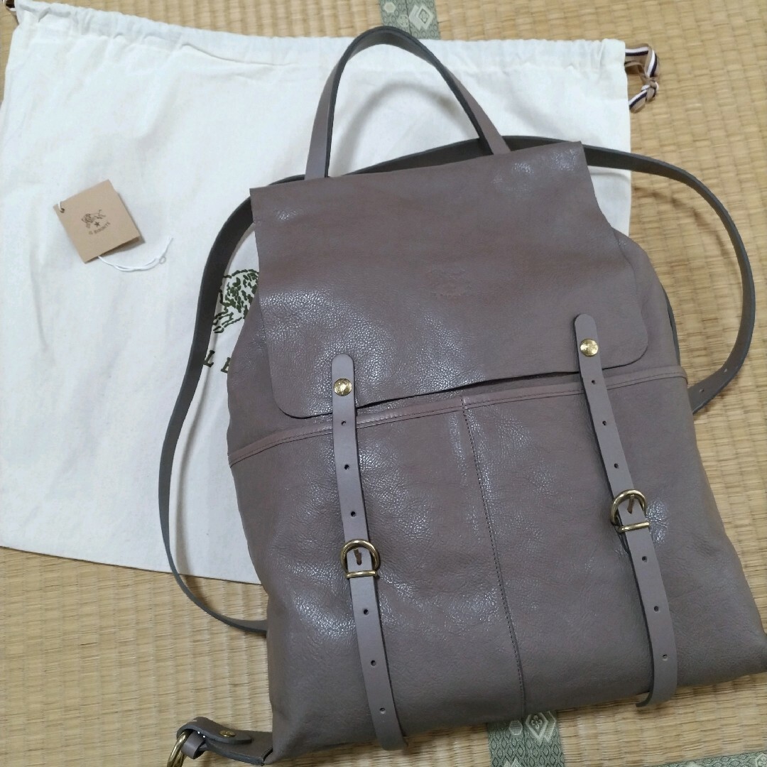 IL BISONTE - 新品 イルビゾンテ 本革 レザー リュックサック IL BISONTE - 新品 イルビゾンテ 本革 レザー リュックサック