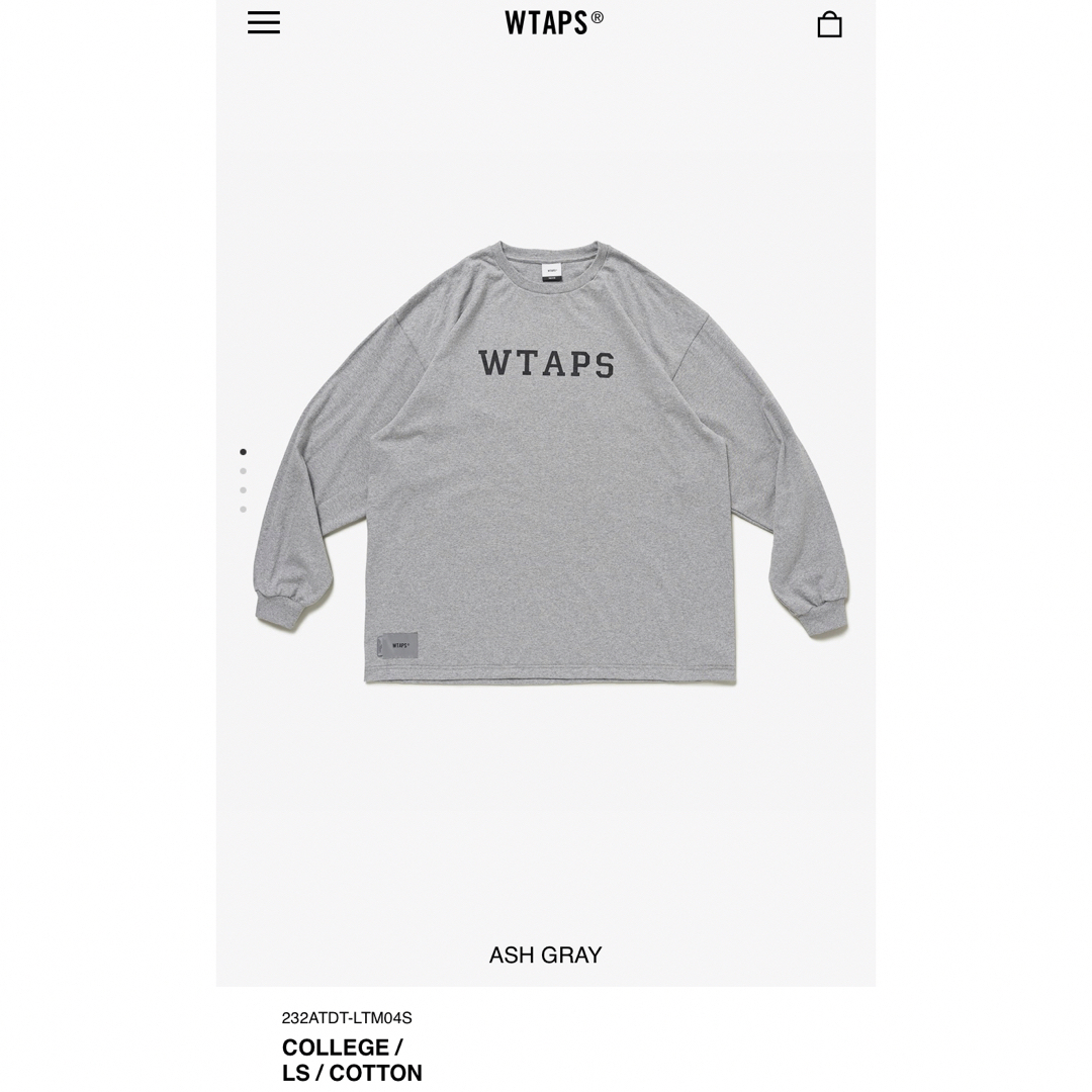 W)taps(ダブルタップス)のWTAPS COLLEGE / LS / COTTON　L   メンズのトップス(Tシャツ/カットソー(七分/長袖))の商品写真