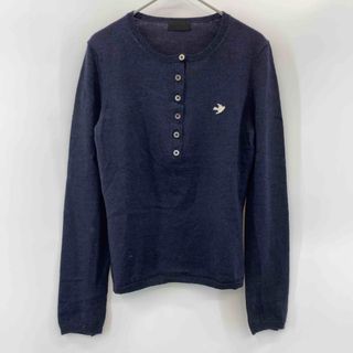 ポールスミス(Paul Smith)のPaul Smith  濃紺　ラウンドネック　シンプル　無地　薄手ニット/セーター(ニット/セーター)